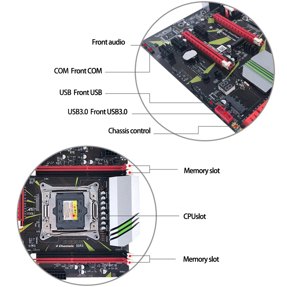 LGA 2011-V3 материнская плата X99 REG ECC SATA 3,0 с M.2 SSD четырехканальная Память DDR4 64G материнская плата LGA2011-V3 для I3 I5 I7 Xeon