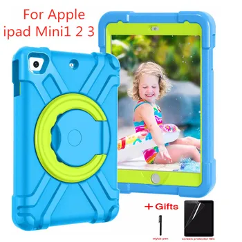 

For Apple iPad Mini 1 2 3 EVA Foam Shockproof Case for iPad Mini2 Mini3 Funda Coque Children Kids Handle Stand Protective Cover