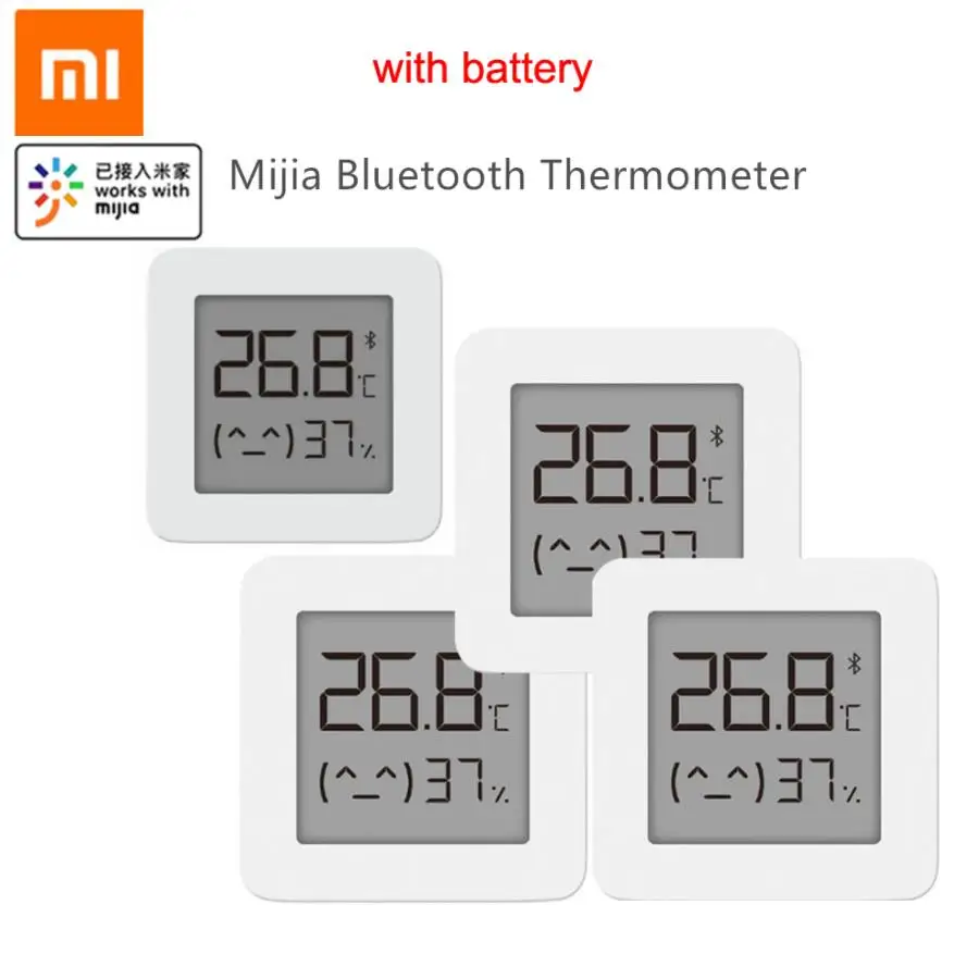 Умный Цифровой термометр Xiaomi 2 Mijia Bluetooth датчик температуры и влажности
