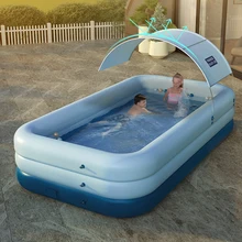 Mattress Swimming Pool Float Tools Kit Inflatable Pool Accessories Kids Pump Big Cover Game Toy Set Piscina Water Sports ZZ50YJ