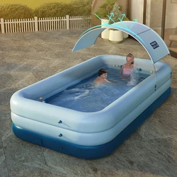 Mattress Swimming Pool Float Tools Kit Inflatable Pool Accessories Kids Pump Big Cover Game Toy Set Piscina Water Sports ZZ50YJ