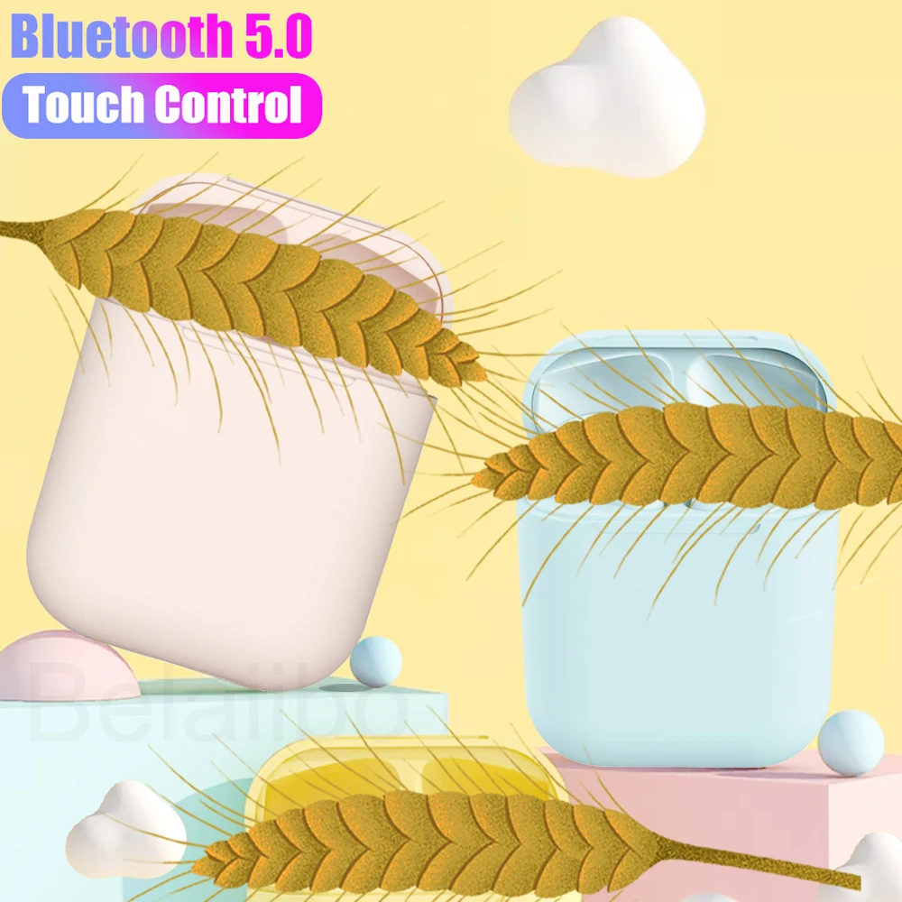 I12 tws Macaron беспроводные наушники Bluetooth 5 0 игровая гарнитура оригинальные сенсорные