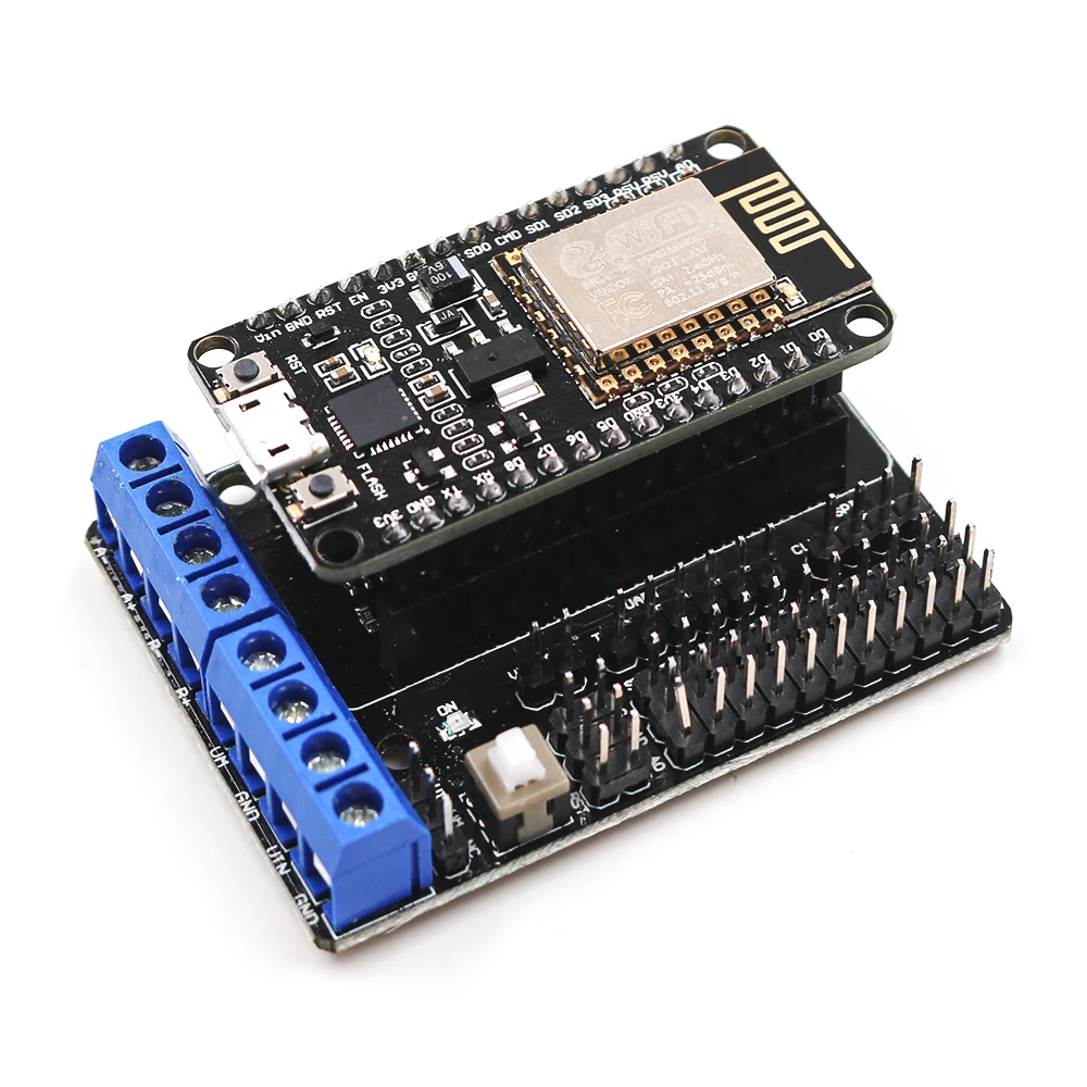 ESP-L293D Подходит для Node MCU Development Kit NodeMCU+ моторный щит Esp Wifi Esp8266 Esp-12e diy rc игрушка пульт дистанционного управления Lua IoT smart car Esp12e - Цвет: ESP-L293D