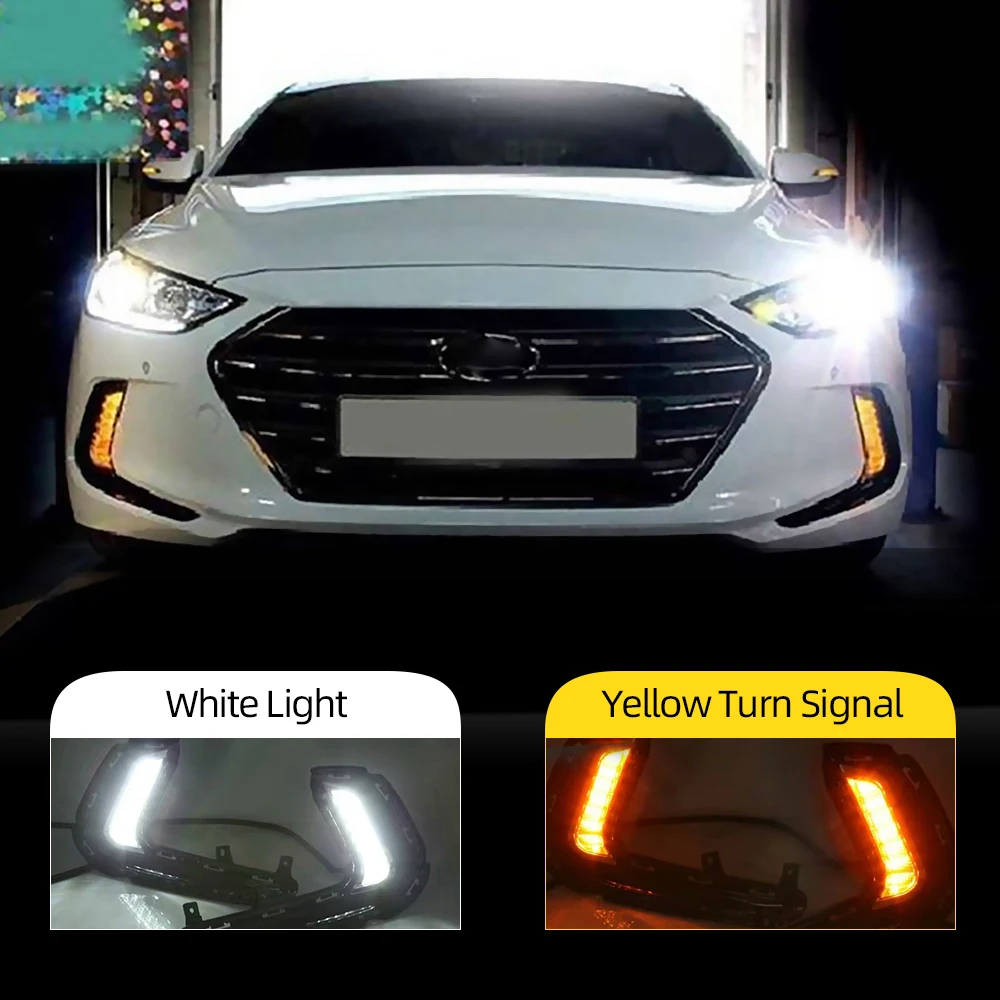 Автомобильная проблесковая 1 пара светодиодный Габаритные огни для Hyundai Elantra | Отзывы и видеообзор