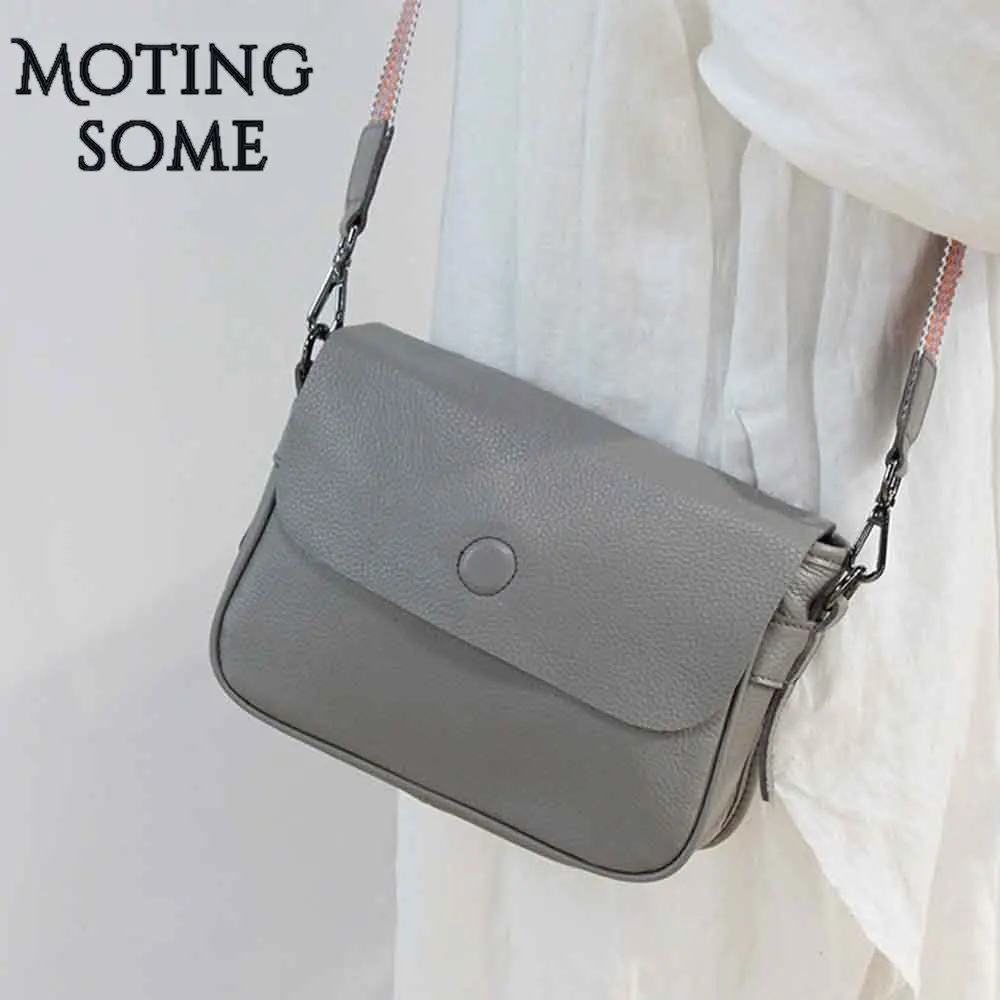 

Simple Style Genuine Leather Messenger Bag Women Cowhide First Layer Causal Book Bags Female Natural Leather Shoulder 2020 New