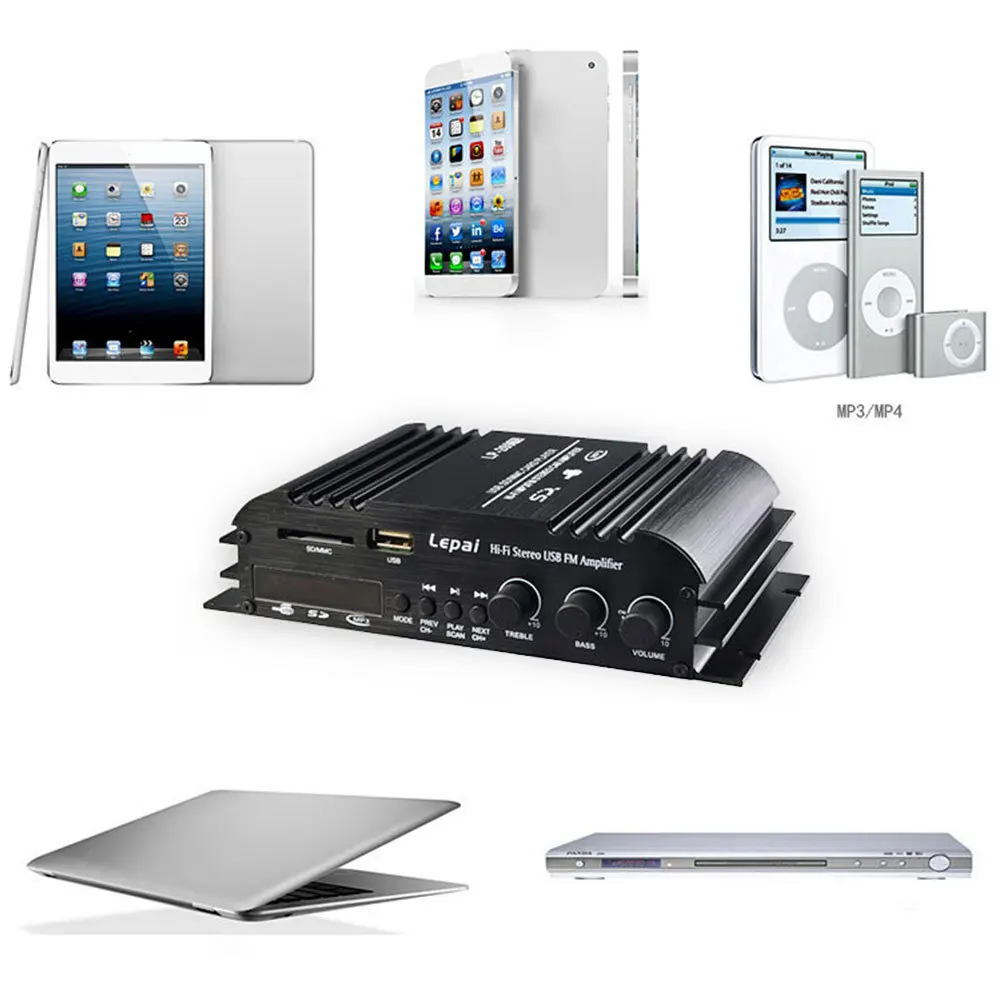 Lepy LP 269FS HiFi Bluetooth автомобильный усилитель мощности 4 канальный стерео музыкальный