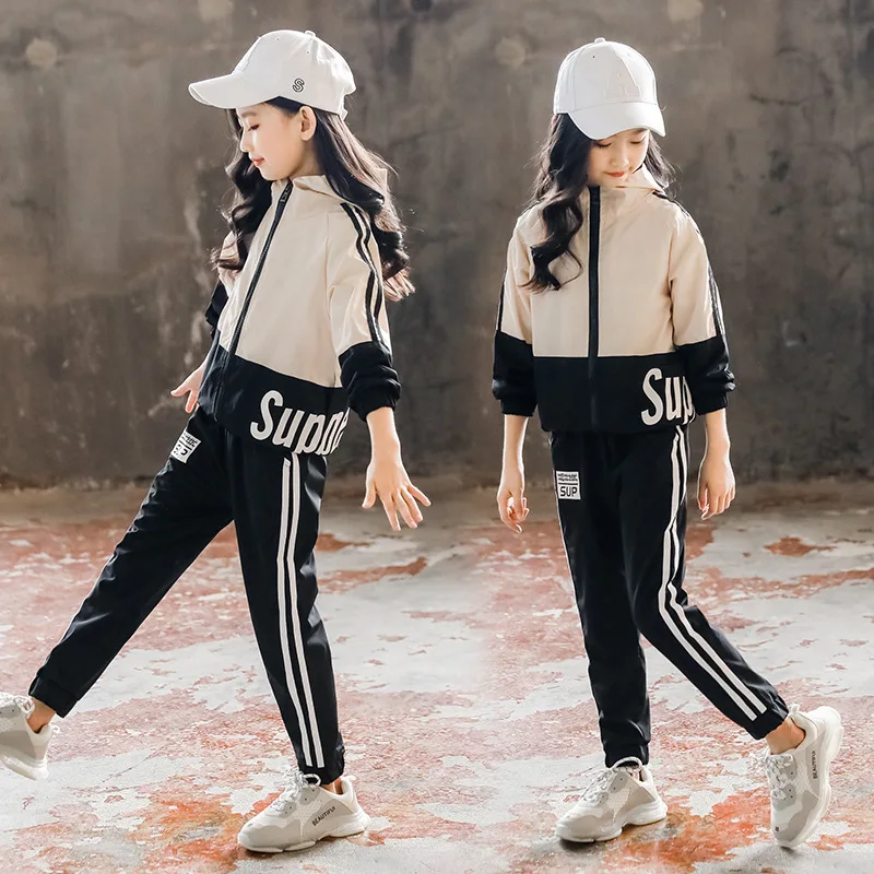 

Kids Clothes Set Fashion Teen Girls Tracksuits Spring 2pcs Children Sport Suits 8 10 12 year Girls Clothes Size 3 and12