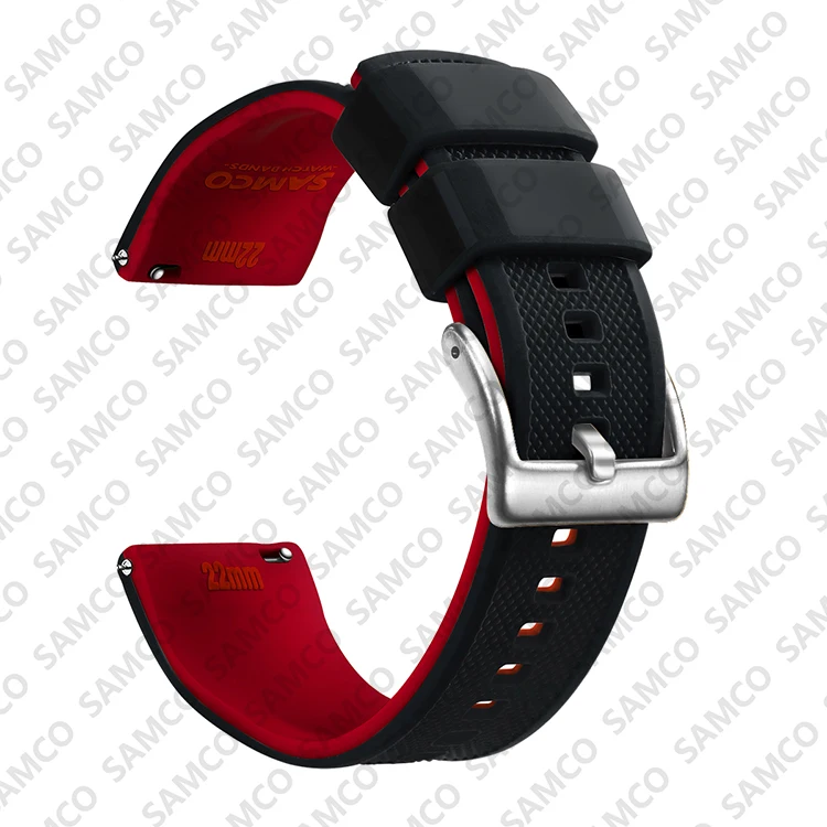 Enhanced Quick Release Silicone Watch Strap - Premium Rubber Band Replacement