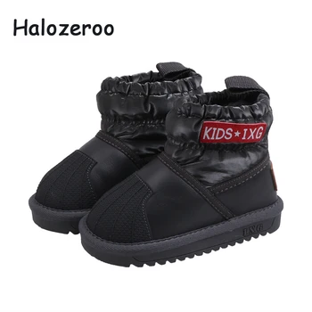 

New Winter Baby Girls Snow Boots Kids Slip On Ankle Boots Children Warm Shoes Toddler Black Brand Boots Boys Casual Boot Fashion