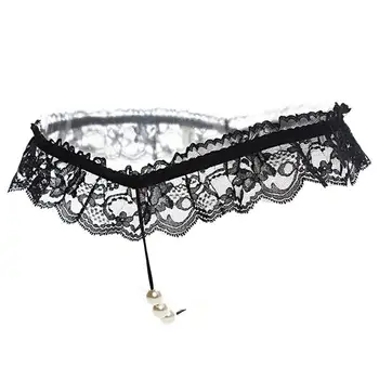 

Women Sexy Lingerie Underwear Lace Panties Thongs Crotchless String Pearl Sexy Underpants