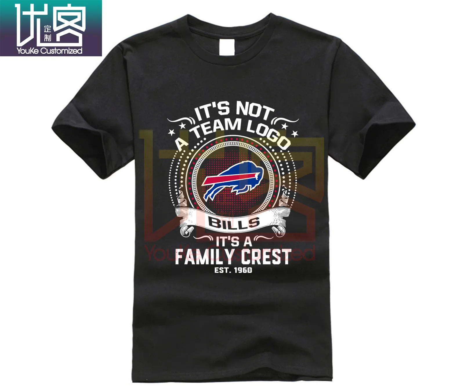 

IT'S NOT A TEAM LOGO IT'S A FAMILY CREST BUFFALO BILLS SHIRTS