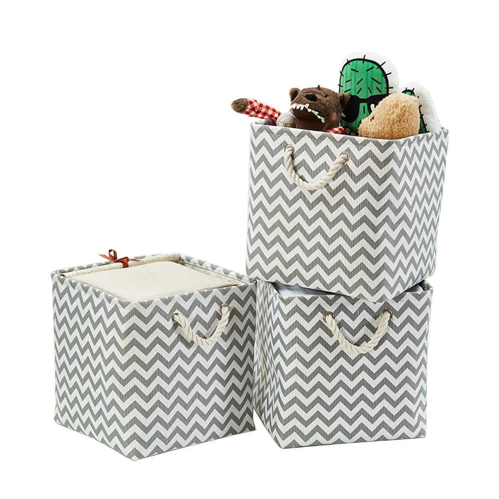3 шт. тканевые складные органайзеры для белья и игрушек|Корзины хранения| |