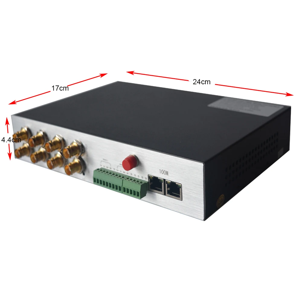 4 канала HD SDI по волокну Оптические медиаконвертеры видео/Ethernet/RS422 оптоволоконный передатчик и приемник для HD SDI камер