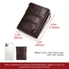 HUMERPAUL Men Wallet Genuine Leather Luxury Design Zipper Coin Pocket Short Male Purse Card Holder Rfid Money Bag Man Purses ► Photo 3/6