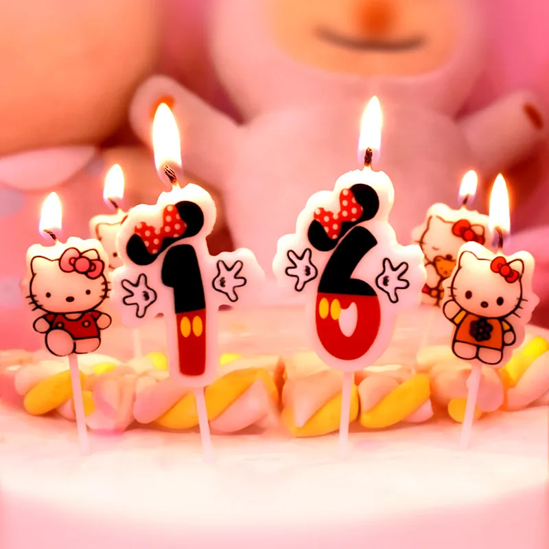 Baby Bathing  Lovely Cartoon Animal  Birthday Candles Cake Topper Insert  Creative Birthday Party Dessert Table Candle Ornaments