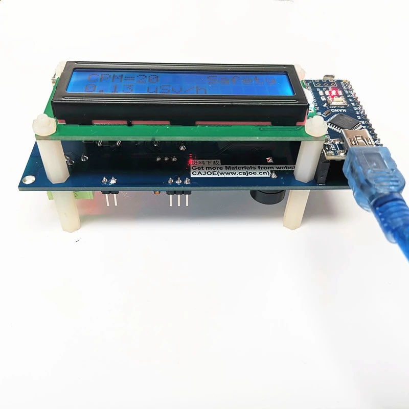 Geiger Counter Kit Module Nuclear Radiation Detector With Display Radiation Dosimeter Electromagnetic Detector