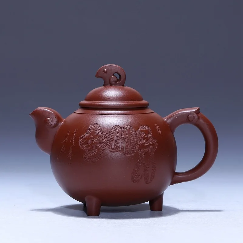 

2739 yixing masters are recommended all hand three Yang kaitai recommended undressed ore old purple clay teapot 230 cc