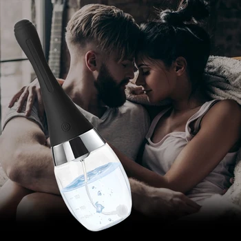 Fully Automatic Enema Cleaning Container Vagina & Anal Cleaner Douche Bulb Design Silicone Health Tool Sex Toys For Woman/Man 3