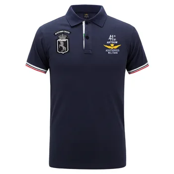 

New Men's Polo Shirts Short Sleeve 4XL Male Embroidery Cotton Air Force One MA1 Polit Shirt Men Brand Truckshirt Clothing AY087