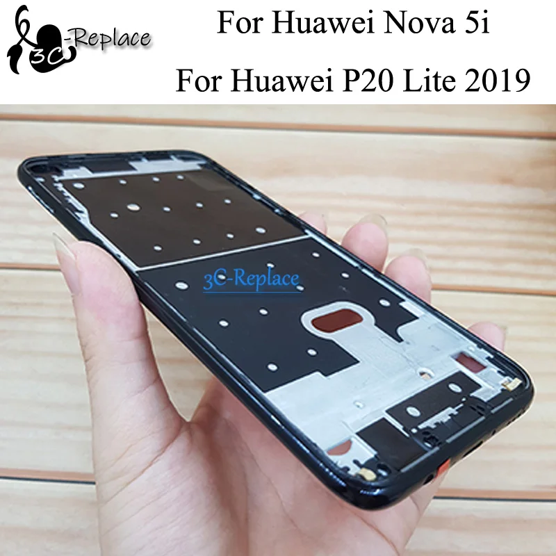 Для huawei nova 5i/для huawei P20 Lite Передняя крышка корпуса пластина ЖК-рамка дисплея рамка лицевой панели Передняя рамка