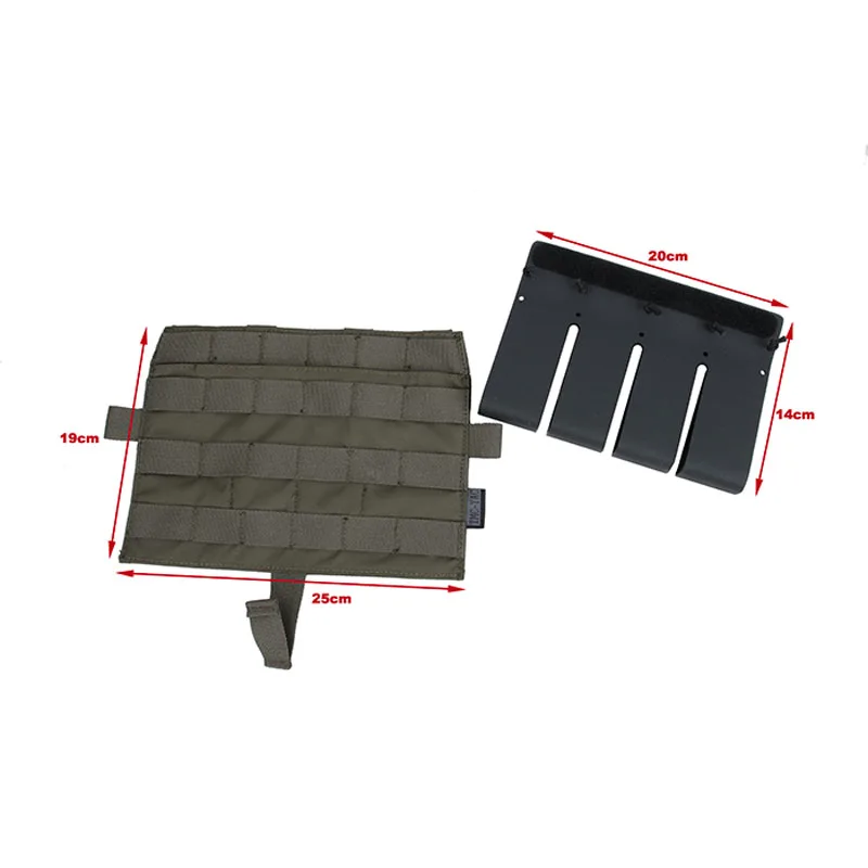 Airsoft TMC Weste Ersatz Front panel MAG Pouch Tasche + Vierbett Kydex Mag Einsatz für Taktische AVS GPA 2,0 SPC weste