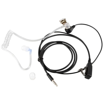 

Surveillance Security Clear Coiled Acoustic Air Tube Earpiece PTT for iPhone Samsung Huawei HTC LG Sony Mobile Phone