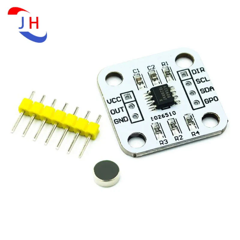 

1PCS AS5600 AS 5600 S5600 IIC PWM 3.3V Magnetic Encoder Magnetic Induction Angle Measurement Sensor Module 12bit High Precision