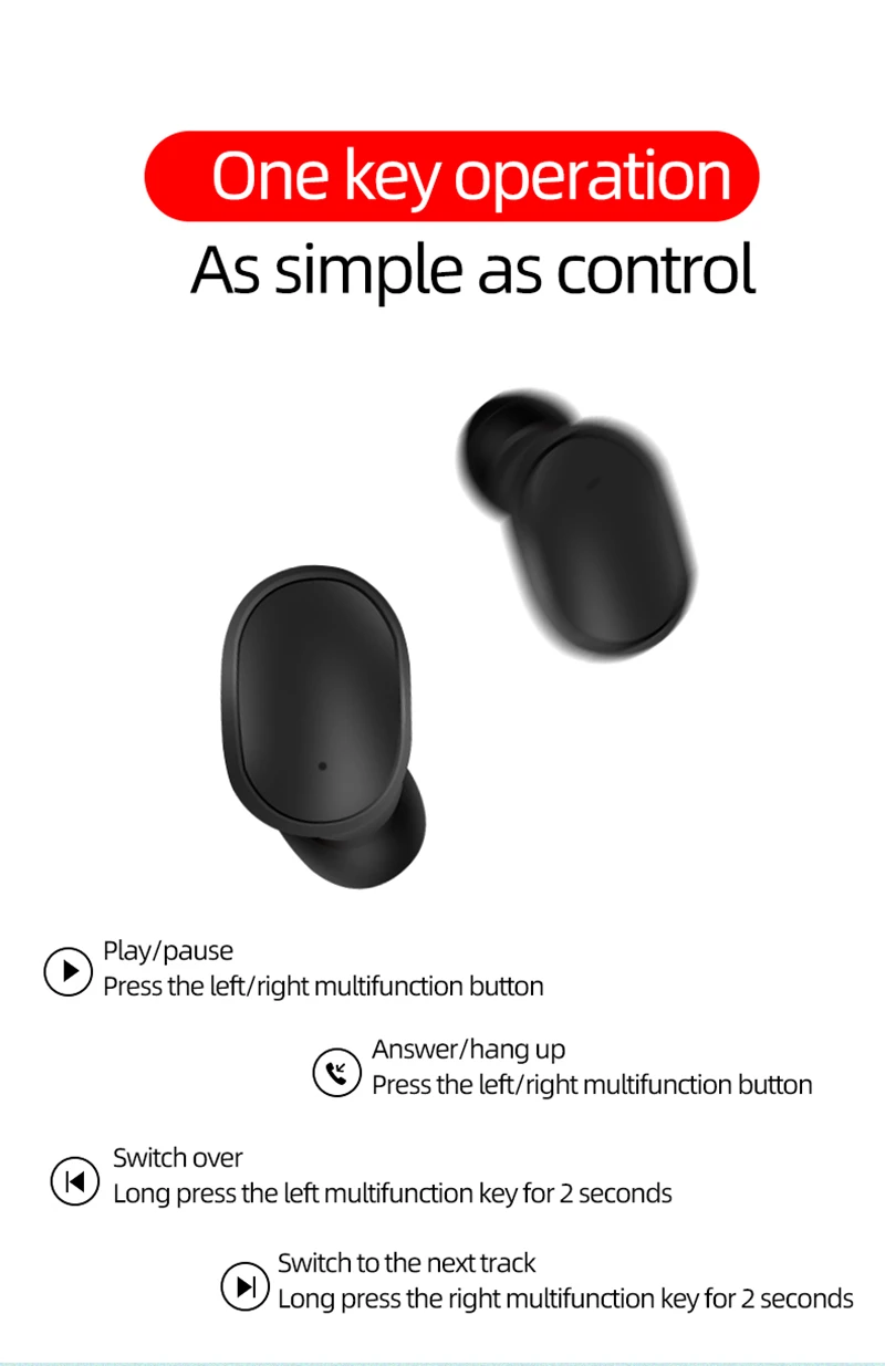 Беспроводные наушники для Xiaomi Redmi Airdots наушники Bluetooth 5,0 TWS наушники с шумоподавлением микрофон для iPhone huawei samsung A6S ecouteur sans fil bluetooth sluchawki bezprzewodowe audifono bluetooth inalamb