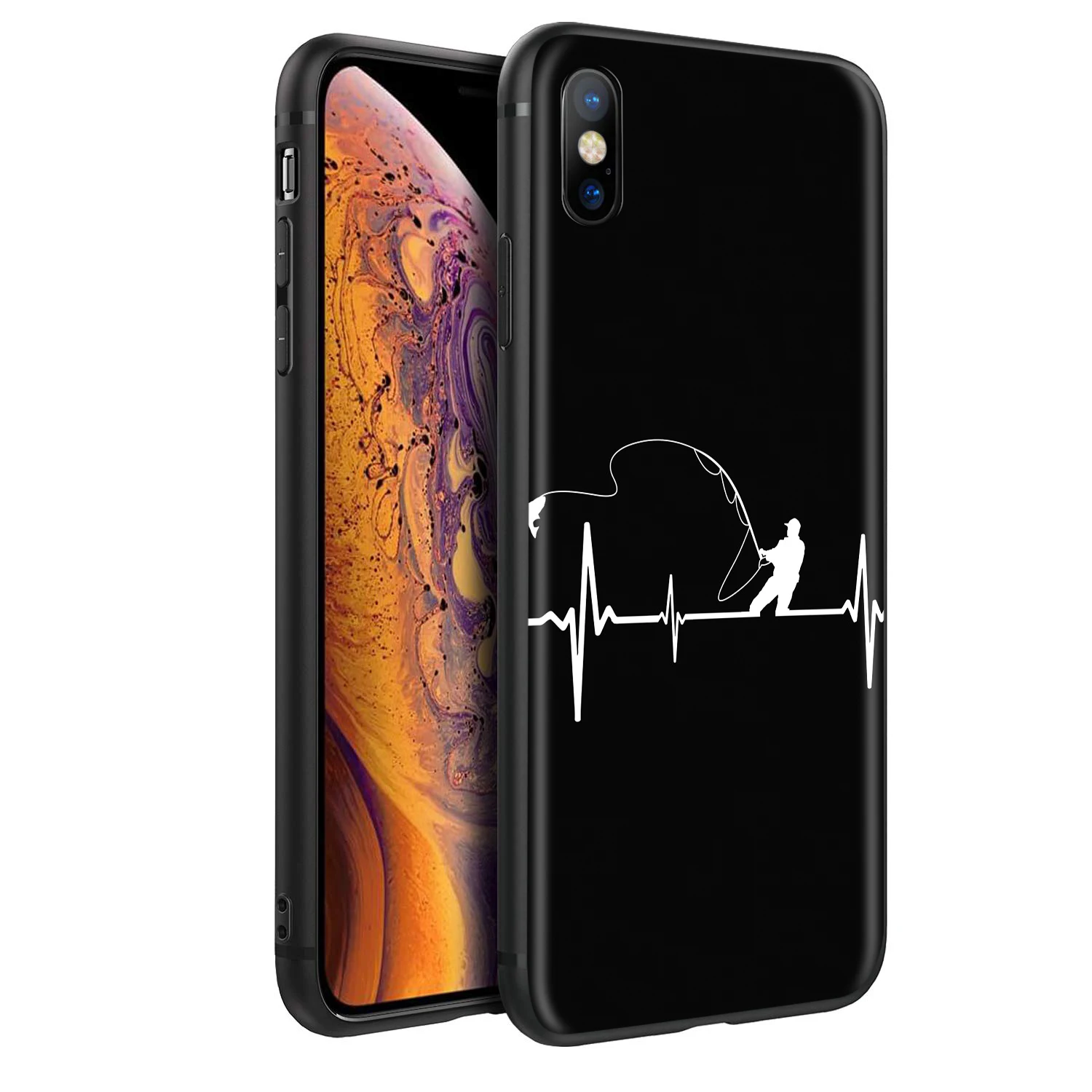 Мягкий силиконовый чехол YIMAOC Angling Go для iPhone 12 Mini 11 Pro XS Max XR X 8 7 6 6S Plus 5 5S SE|Бамперы| |
