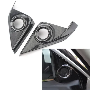 

Auto Car Carbon Fiber Style Door Speaker Cover A-Pillar Interior Trim for Honda Civic 10th Sedan Coupe 2016 2017 /Hatchback 2017