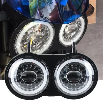 

Buell XB 9/12 LED Head Light Black Hi low beam with DRL full LED e-Approved LED Headlight motorcycle headlamp