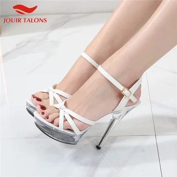 

JOUIR TALONS Sexy Classic Big Size 43 Platform Fetish High Heels Party Ladies Summer Sandals Woman Shoes Women