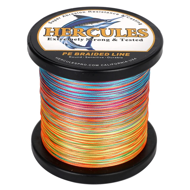 Hercules Braided Fishing Line 9 Strands 500M Super Pe 10-80LB Chilean Kite  Line Gifts For