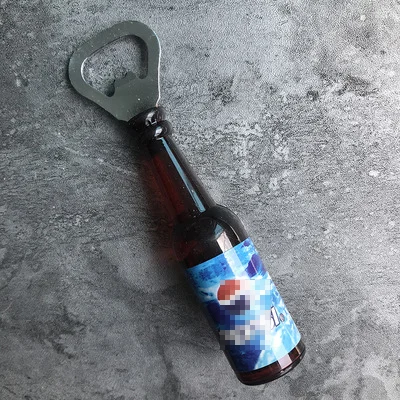 Creative Simulation Beer Bottle Opener Multifunctional Magnetic Refrigerator Magnet Bottle Bar Decoration Kitchen Gadgets