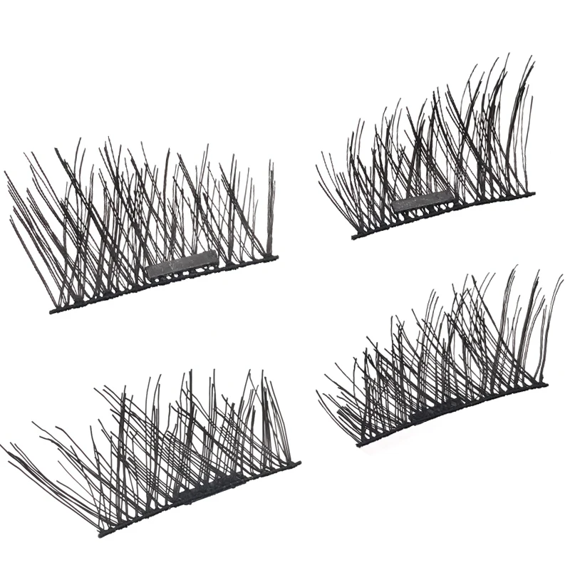 1 Pair Magnetic EyeLashes Natural Hair Mink Lashes 3D Mink Fake Lash 100% Dramatic EyeLashes 1 Box Magnetic fake eyelashes