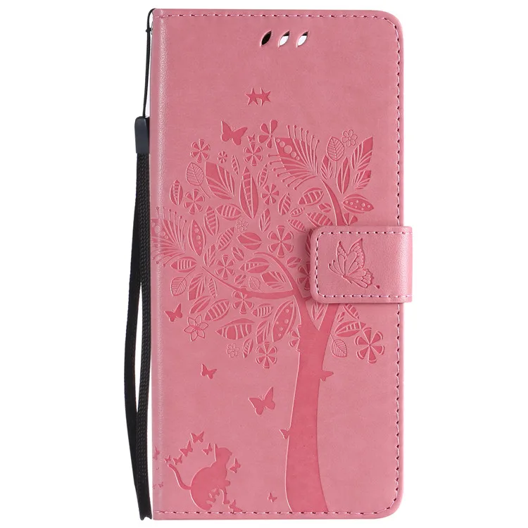 Чехол-бумажник из искусственной кожи для iPhone 11 Pro Max X XS MAX XR 5C 5S SE 6 6S 7 8 Plus, откидной Чехол с отделением для карт, чехол-подставка для iPhone 6 Plus - Цвет: Pink