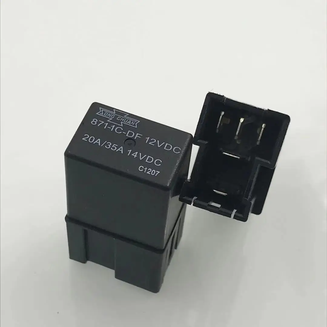 5pcs 871 1c c r1 871 1c s r1 12vdc v automotive relay bmw 310gs 35a 5 pin 12v 24vdc 871-1c-df 12VDC 5-контактный автомеханический переключатель 20A / 35A