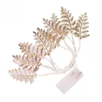 

Atmosphere Bedroom LED String Light Shop Window Christmas Wedding Warm White Leaves Shape Home Decoration Party Battery Operated