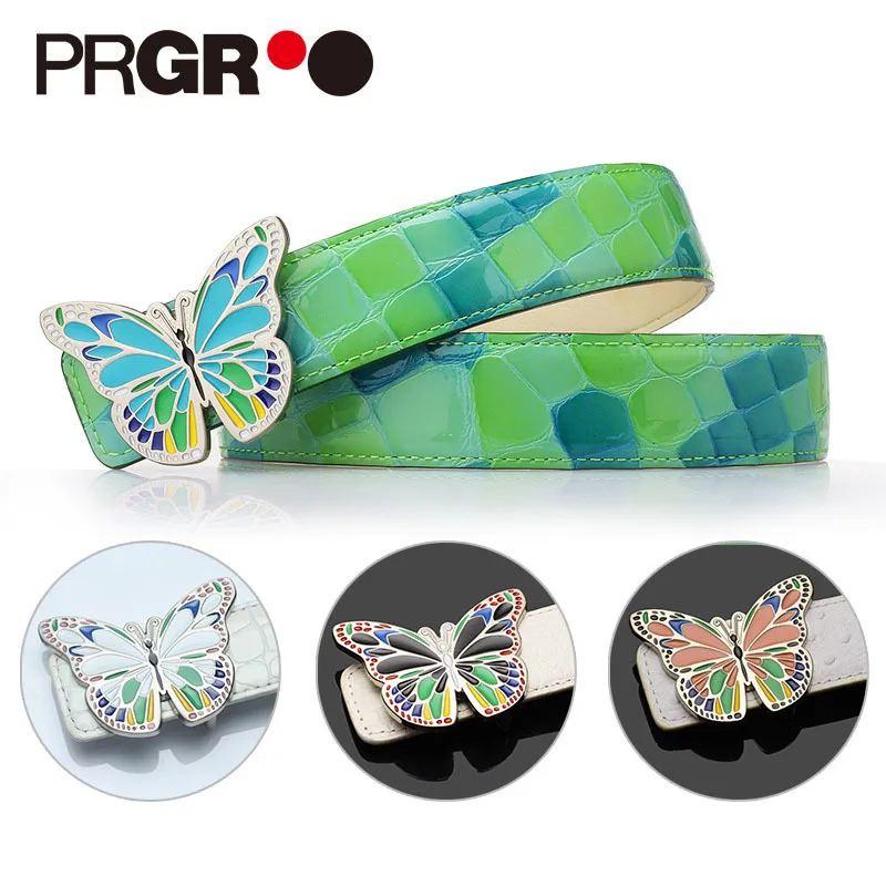 

Prgr Fashion Bow Belt Women's Girdle Casual Versatile Sports Leather Belt Golf Belt 3.5 Cm Wide