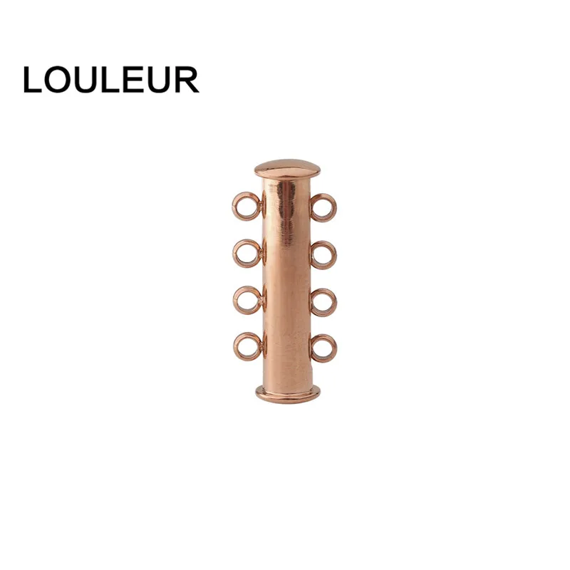 Fermagli Magnetici Per Collane Stratificate - 4 Pezzi In Argento E Oro, Chiusura Aragosta