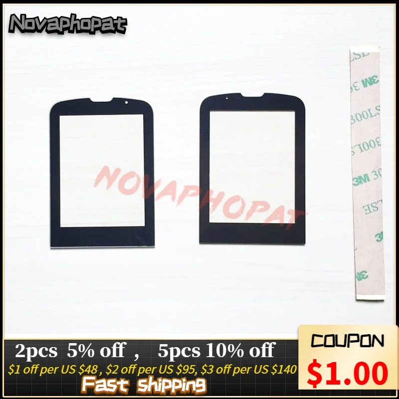 Novaphopat Black Glass Screen For Philips E560 lens Panel Replacement (not touch screen Sensor) 5pcs/lot | Мобильные телефоны и