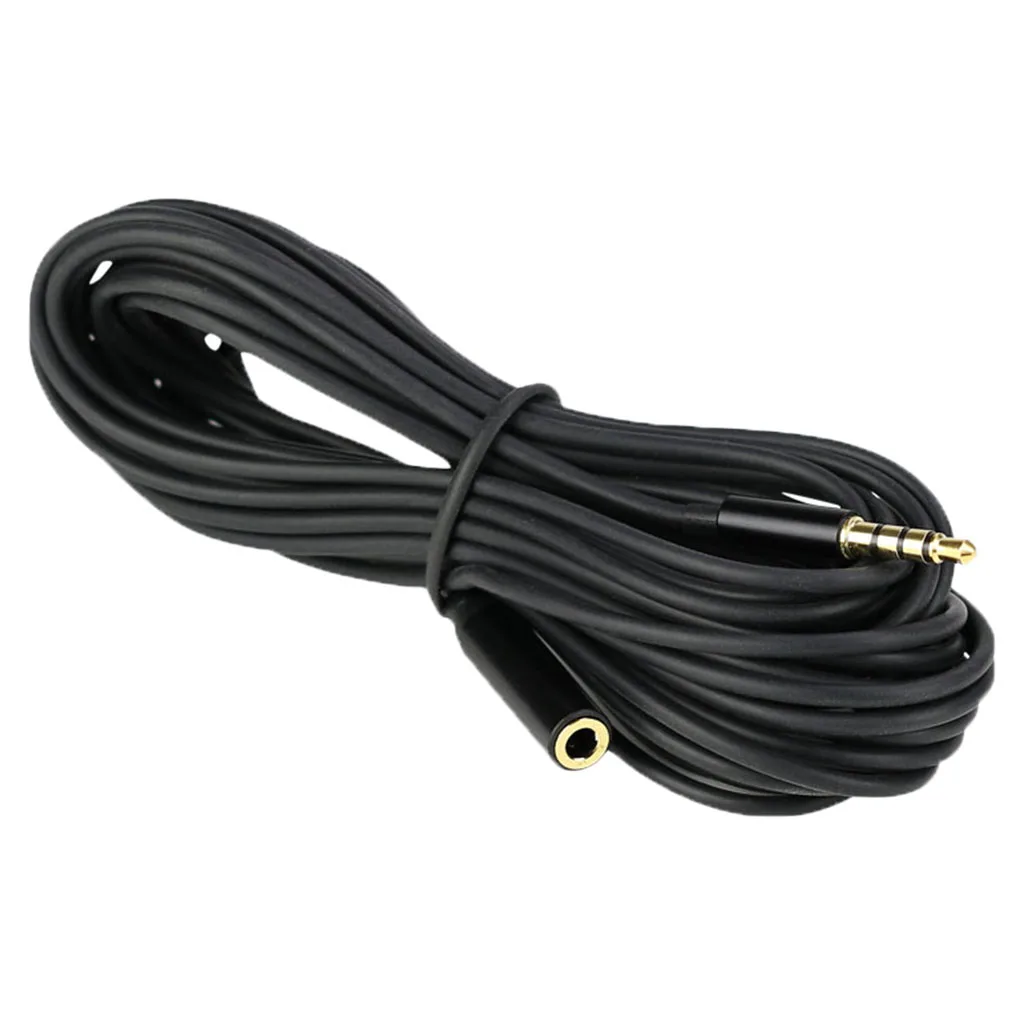 3.5mm TRRS to TRS Audio  Extension Cable Connector Wire 6 meters/19.68ft for Mobile Phone, Microphone, Computer