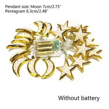

Ramadan and Eid Decor Lights LED Star Moon Lights Home Festival Party Festival Favor Nice String Light Home Decoration