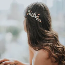 Красивая расческа для волос, сплав, стразы, искусственный жемчуг, аксессуары для волос для женщин, невесты, подружки невесты, Свадебная вечеринка