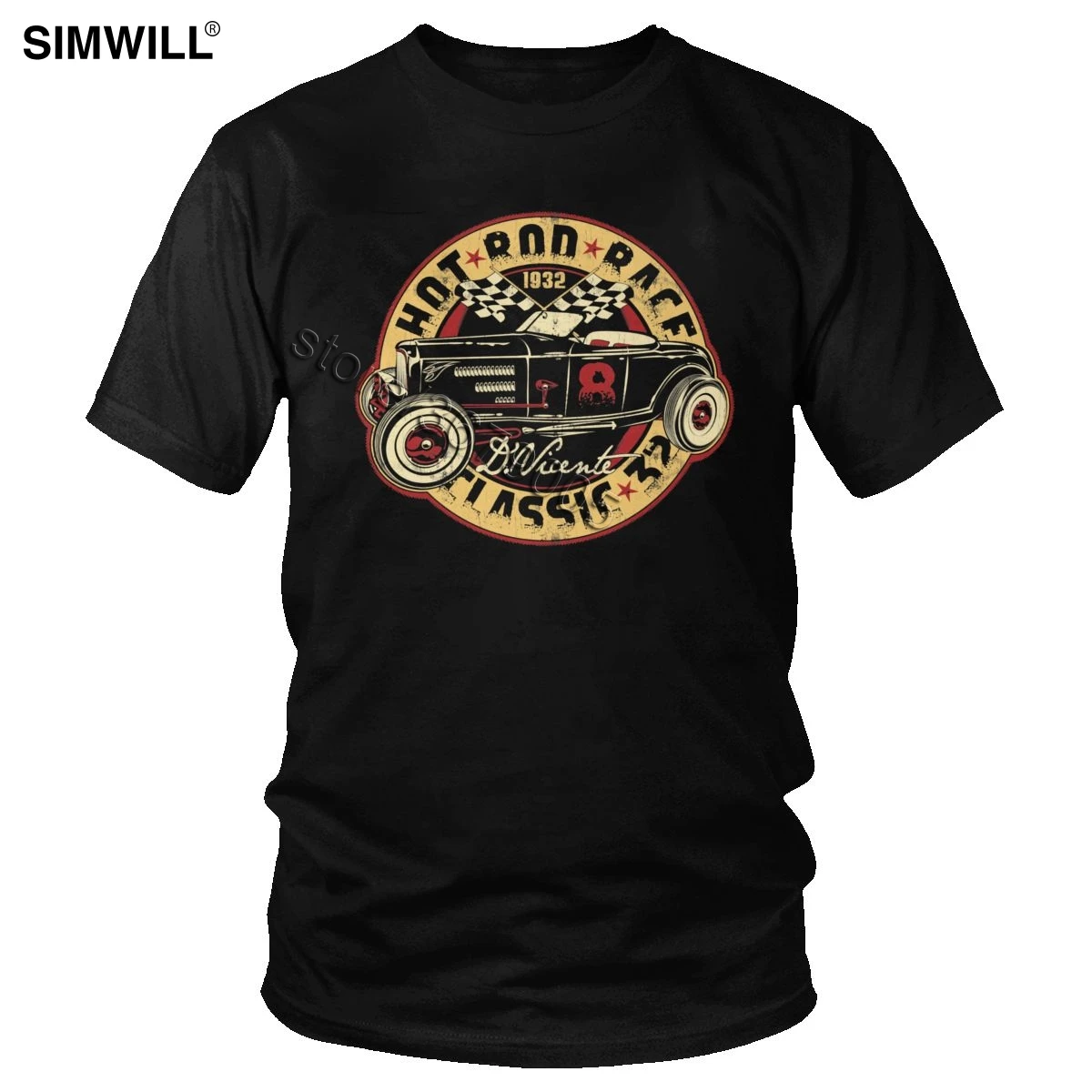 

Classic Race Car Shirt Men Vintage Antique Racing Car T-shirt Short Sleeve Retro Racer Fans Club T Shirt Fashion Summer JDM Tees