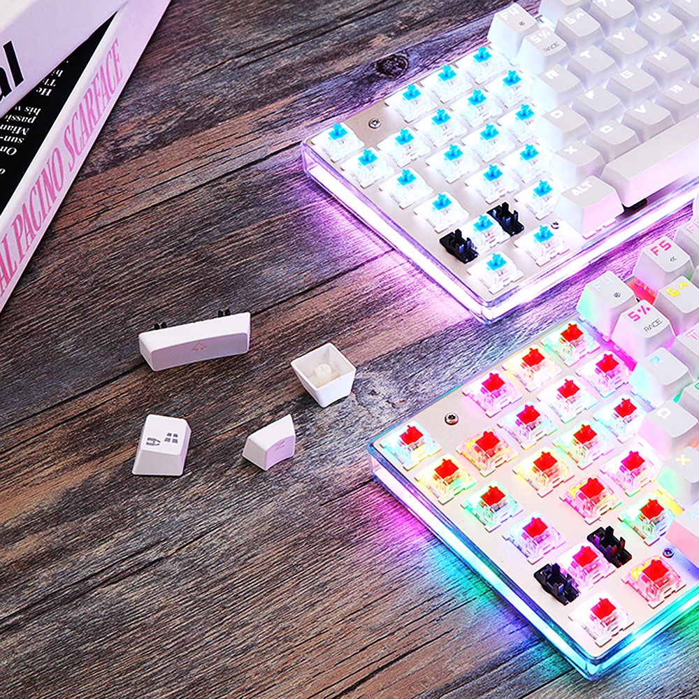 Механическая игровая клавиатура MOTOSPEED K87S USB Проводная светодиодный RGB экран с