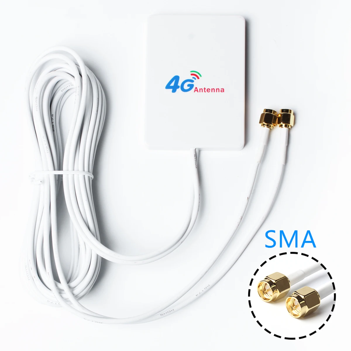 SOONHUA LTE Антенна внешние антенны 28dbi 700-2700 МГц Dual RG174 с TS9/CRC9/SMA разъем 3х метровый кабель