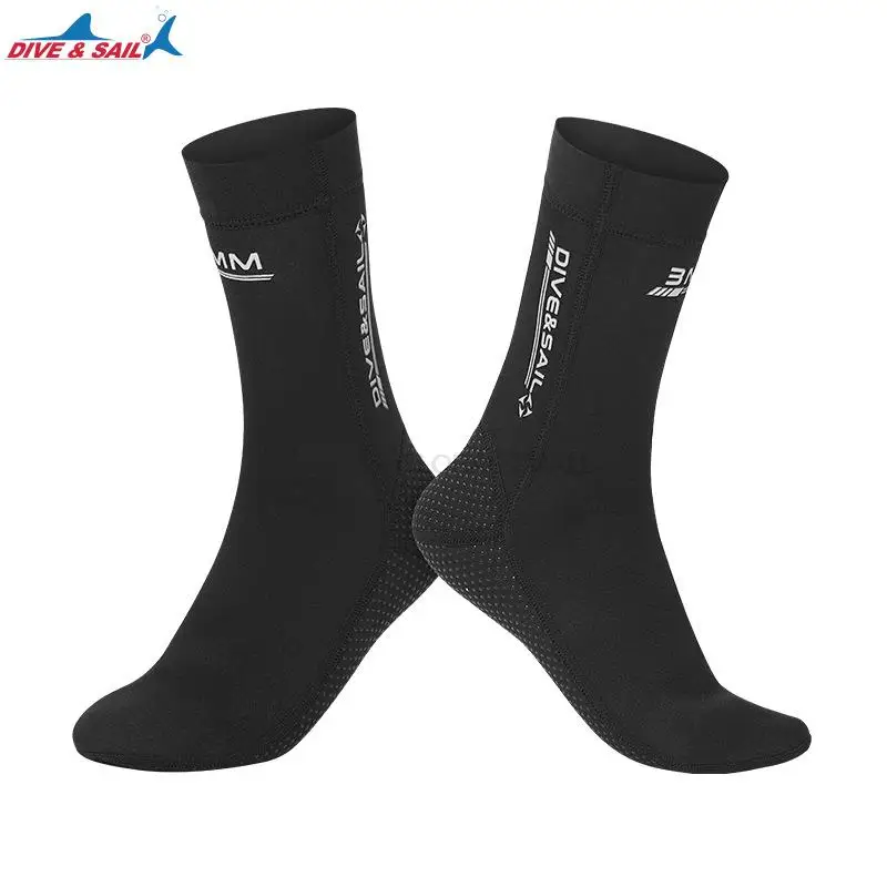 1 Pair 3mm Neoprene Diving Socks Shoes Wetsuit Shoes Warming Snorkeling Diving Surfing Socks Water Boots Non-slip Beach Boots 2