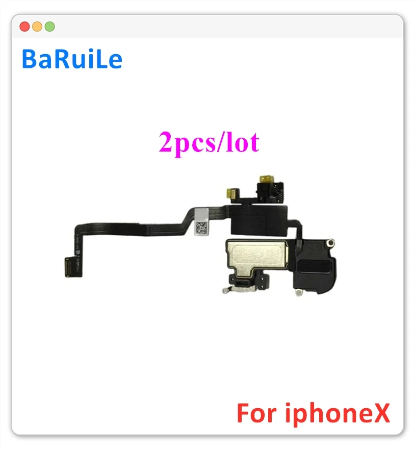 BaRuiLe 2 шт. запасные части для iPhone X датчик приближения гибкий кабель лента с ушным
