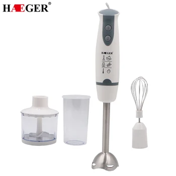 

4-in-1 Stainless Steel 800W Immersion Hand Stick Blender Mixer Vegetable Meat Grinder Chopper Whisk Smoothie Cup